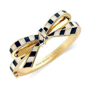 Kate Spade ♠️ striped bow bangle
